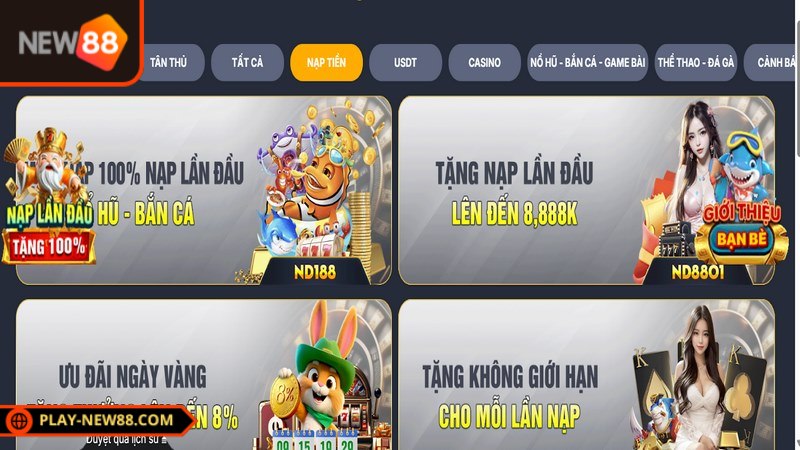 Các điều kiện để nhận ưu đãi nạp tiền lần đầu thường rất dễ dàng